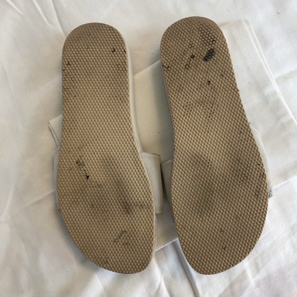 Helmut Lang white suede slides sandals - Picture 9 of 9